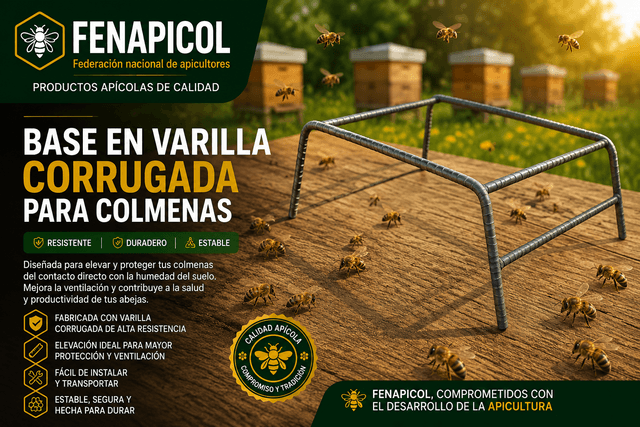 Base en varilla corrugado 